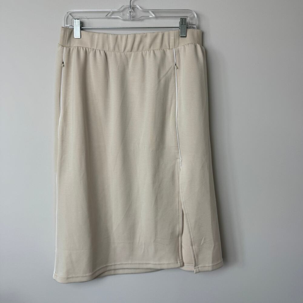 Aerie Offline Hugger Knit Midi Skirt NEW Cream Size Large